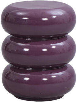 Bijzettafel Vigo - 43xØ35 Cm - Magnesiumoxide - Paars