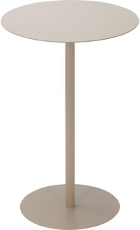 Bijzettafeltje Lugano - beige - D35x H53 cm - metaal
