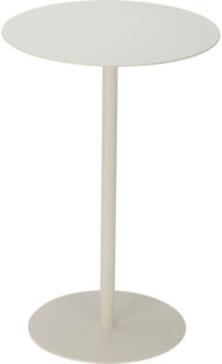 Bijzettafeltje Lugano - wit - D35x H53 cm - metaal