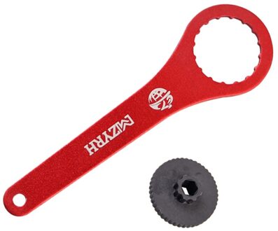 Bike 16 Notch 44 Mm Trapas Installeren Remover Tool Fiets Trapas Wrench Repair Tool Accessoires rood