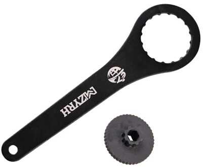 Bike 16 Notch 44Mm Trapas Installeren Remover Tool Fiets Trapas Wrench Repair Tool Accessoires zwart