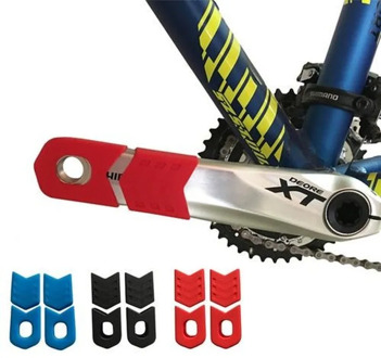 Bike Accessories 4Pcs Bicycle Crank Cover Silicone Arm Sleeve MTB Cycling Crankset Protect Non-slip Chainwheel Crank Protector