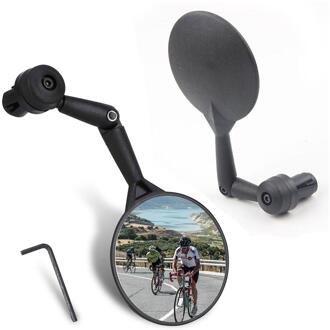 Bike Achteruitkijkspiegels 360 Dregree Draaibare Verstelbare Stuur Gemonteerd Bolle Spiegel Voor Weg Mountainbike Fietsen
