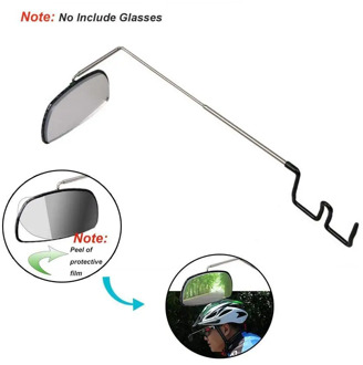 Bike Aluminium Alloy Bike Bicycle Cycling Riding glasses Rear Rearview Mirror 360 View Mount adjustment Eyeglass Helmet S9B2