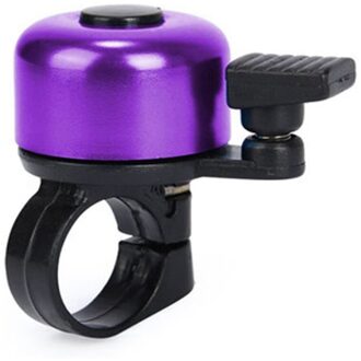 Bike Bell Lichtmetalen Mountain Road Fiets Hoorn Geluid Alarm Voor Veiligheid Fietsen Stuur Metal Bel Fiets Hoorn Fiets Accessoires paars