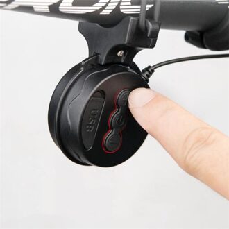 Bike Bell Opladen Luidspreker Usb Opgeladen Waterdichte Stuur 4 Modi Fietsen Elektrische Fiets Accessoires Voor Scooter, Bmx, Mtb