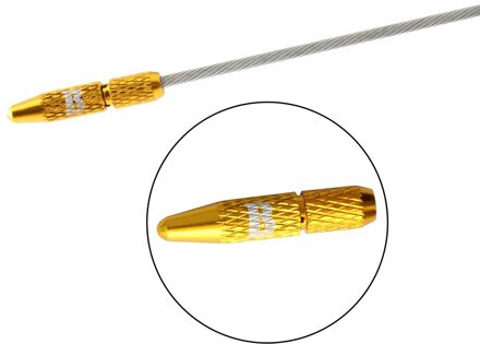 Bike Cable End Cap Aluminium Rem Uiteinden Derailleur Crimps Adereindhulzen Brake gouden