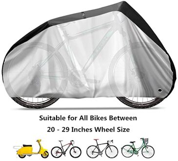 Bike Cover Beschermende Gear Fiets Regenhoes 190T Nylon Waterdichte Anti Dust Regen Uv-bescherming Met Lock-Gaten opbergtas Xl