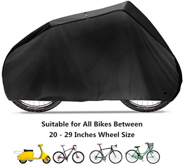 Bike Cover Bicycle Cover 190T Nylon Waterproof Anti Dust Rain UV Lock-holes Storage Bag Bicycle Gear