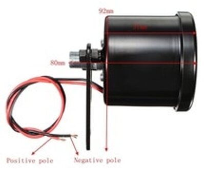 Bike Gauge Toerenteller Motorcycle Vervanging Gemonteerde Accessoire Zwart 12V