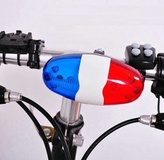 Bike Light 6 Led 4 Sounds Horn Bell Ring Car Light Trompet Voor Fiets Fiets Licht Koplamp Achterlicht Set accessoires # Y2