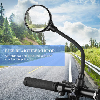 Bike Mirror Handlebar 2 PCS Bicycle Rearview Mirror Mountain Bike Accessories MTB 1 PCS Silicone Hose Adjustment Reflector