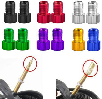 Bike Presta Valve Adapter Convert Presta to Schrader French/UK to US Inflate Tire Using Standard Pump or Air Compressor