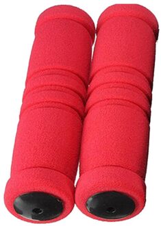 Bike Racing Fiets Motorfiets Handle Bar Foam Spons Grip Cover Antislip Zachte Stuur Fiets Bar Fiets Accessoires Rood
