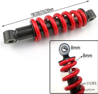 Bike Rear Schokken Mountainbike Coil Lente Shock Suspension 150/165/190/200/220/230/240Mm Voor Xc Am 190MM