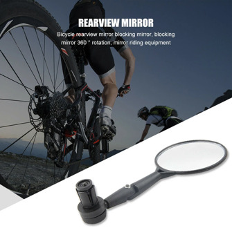 Bike Rearview Mirror Universal Adjustable Convex Bicycle Rear View Mirror Mountain Bike Handlebar Mirror Cycling Accessories