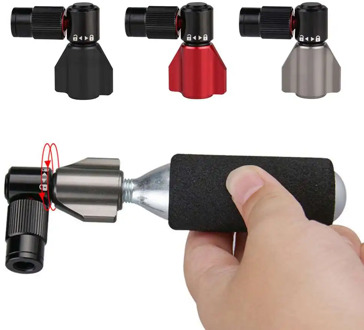 Bike Valve Adapters Bicycle Pump Gas Nozzle Tube Tool Portable Antifreeze CO2 Gas Cylinder Mountain Bike Pump Gas Nozzle