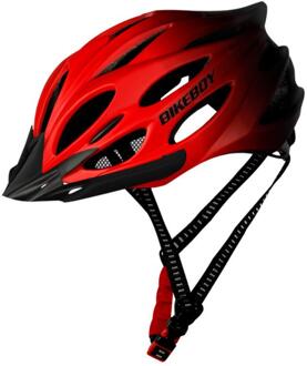 Bikeboy Cycling Helmet MTB Bicycle Ultralight Helmet Outdoor Sport Racing Men Women In-mold Road Bike Mountain Bike Helmet Gradient rood