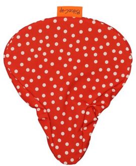 BIkeCap zadelhoes Red Dots roodwit