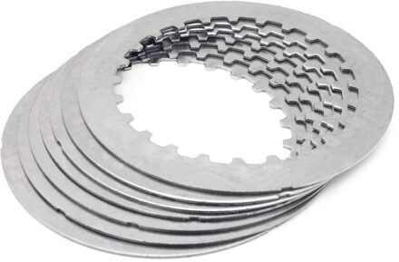 Bikingboy 8 Clutch Wrijving Plaat + 7 Staal Separator Plaat + 6 Lente Drz DR-Z 400 00-17 16 15 14 13 12 11 10 09 Klx 400 03 04 7 stk staal Plates