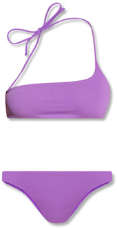 Bikini met logo -patroon The Attico , Purple , Dames