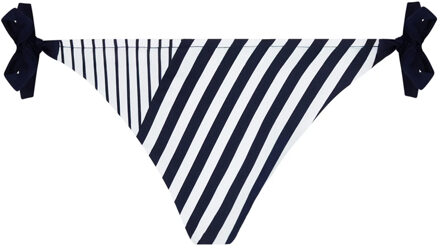 Bikini strik slip Rayure En Ligne Blauw Wit gestreept ABB0185 - 38