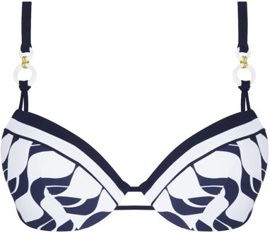 Bikini Top Coque - Danse de Vagues Blauw/Wit - 75C