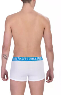 Bikkembergs Boxer Briefs met Logo Tailleband van Katoenmengsel Wit - S