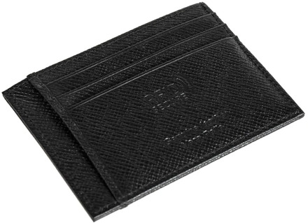 Bikkembergs Leren portemonnee met kaartsleuven en biljetvakken Bikkembergs , Black , Heren - ONE Size