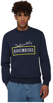Bikkembergs Navy Regular Pull Sweater Bikkembergs , Blue , Heren - M,S