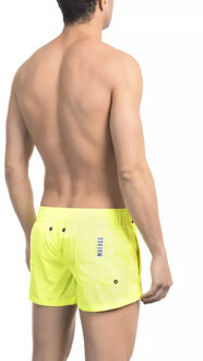 Bikkembergs Neon Gele Zwiemshorts Bi22031 Geel