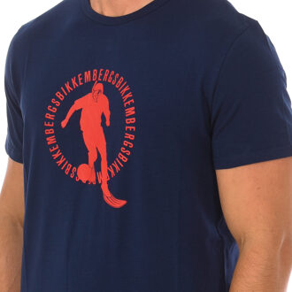 Bikkembergs PUPINO Herren-Kurzarm-Rundhals-T-Shirt BKK1MTS02 Groen - S