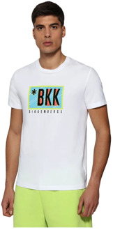 Bikkembergs Witte Regular T-Shirt Bikkembergs , White , Heren - M
