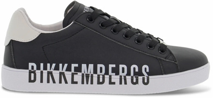 Bikkembergs Zwarte en witte sneakers van microvezel Bikkembergs , Black , Heren - 44 Eu,41 Eu,42 EU