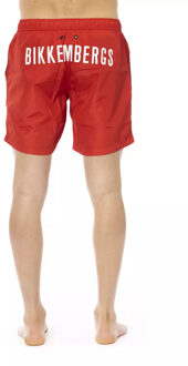 Bikkembergs Zwemshorts met graphic print - maat Rood