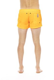 Bikkembergs Zwemshorts Met Merkenband Oranje - XL