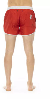 Bikkembergs Zwemshorts Rode Patches Rood