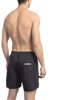 Bikkembergs Zwemshorts Romeinse Cijfers Graphic Zwart - M