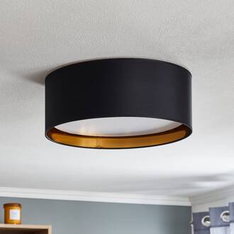 Bilbao plafondlamp, zwart/goud, Ø 45 cm zwart, wit, goud