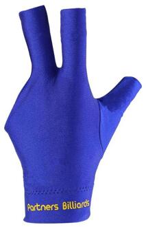 Biljart Drie Vingers Handschoen Linkerhand Snooker Biljart Handschoen Gratis Grootte Blauw