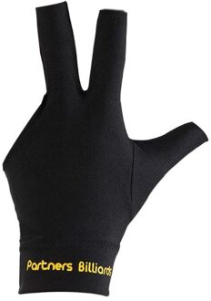 Biljart Drie Vingers Handschoen Linkerhand Snooker Biljart Handschoen Gratis Grootte zwart