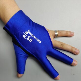 Biljart Handschoen Linkerhand Medium Ballteck Korea Carambole Handschoen 3 Vingers Professionele Zwembad Handschoen Biljart Accessoires links hand- (blauw)