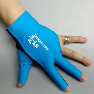 Biljart Handschoen Linkerhand Medium Ballteck Korea Carambole Handschoen 3 Vingers Professionele Zwembad Handschoen Biljart Accessoires links hand- (lucht blauw)