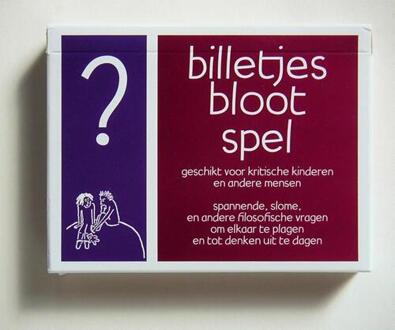 BILLETJES BLOOT SPEL - (ISBN:9789073034402)