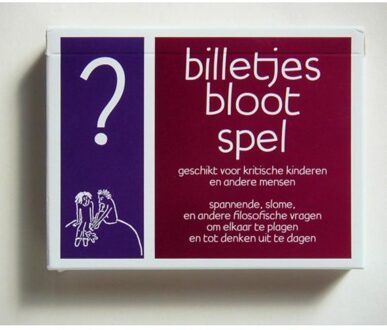 BILLETJES BLOOT SPEL - (ISBN:9789073034402)
