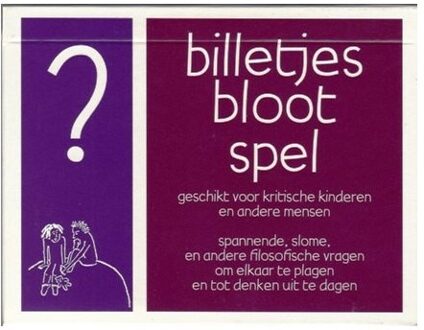 BILLETJES BLOOT SPEL - (ISBN:9789073034402)