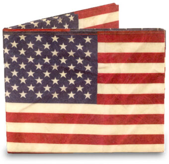 Billfold Portemonnee Amerikaanse Vlag Stars and Stripes