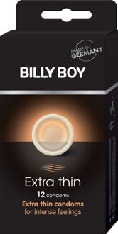 Billy Boy Extra Thin - 12 Dunnere Condooms Transparant - 53 (omtrek 11-11,5 cm)