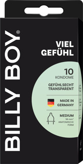 Billy Boy Feel It 10 Condooms Transparant - 56 (omtrek 11,5-12 cm)