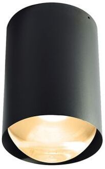 Bily 16 up Plafondlamp - Zwart frame - Gouden ring